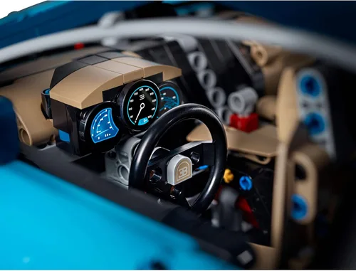 Vista 5 de LEGO 42083 Technic Bugatti Chiron - Kit de construcción de auto de carrera y juguete de ingeniería, automóvil deportivo coleccionable para adultos