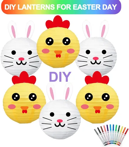 Vista 4 de BEISHIDA 10 Linternas de Papel Blancas Decorativas Chinas/Japonesas Colgantes Redondas de Papel Lámpara para Cumpleaños, Bodas, Navidad, Nupcial