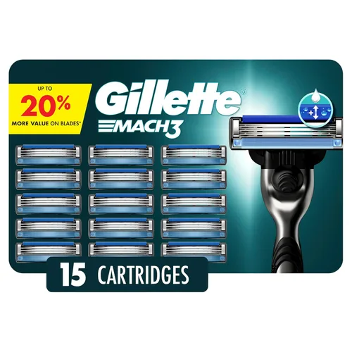 Vista 11 de Gillette Mach3 - Recambios de maquinilla de afeitar para hombres, 10 repuestos de cuchillas de afeitar