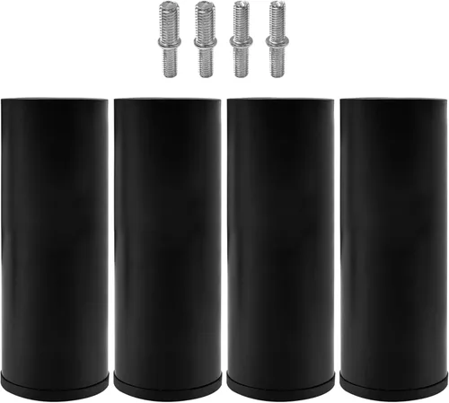 Vista 23 de Patas de metal de 2 pulgadas de repuesto para base de cama ajustable eléctrica, tornillo no ajustable en patas cortas