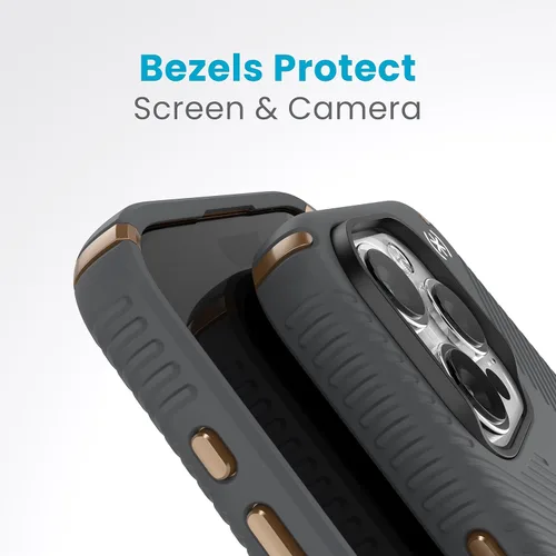 Vista 6 de Speck Funda MagSafe para iPhone 15 Pro, protección contra caídas y cámara, ClickLock antideslizante, compatible con carga inalámbrica, se adapta a