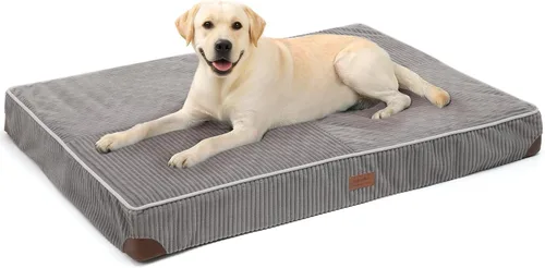 Vista 11 de FUKUMARU Cama para Perros, Camas Ortopédicas de Pana Engrosada para Perros con Funda Lavable, Cama Grande Impermeable para Perros para Jaula