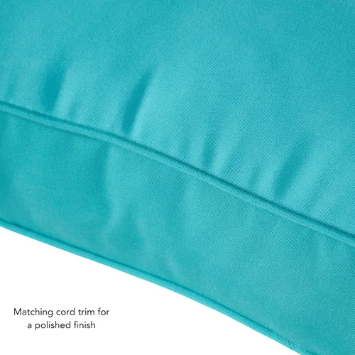Vista 6 de Greendale Home Fashions Sunbrella Premium - Juego de cojines profundos para exteriores, 2 piezas, lona Aruba