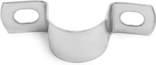 Vista 3 de 10 abrazaderas de perno en U de 1-37/64 pulgadas, soporte en forma de U de acero inoxidable 304, abrazadera de correa de tubo en U de 2 agujeros