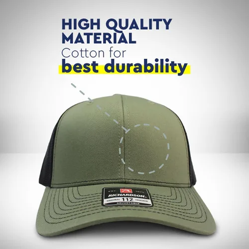 Vista 4 de Richardson - Gorra de malla bordada Border Collie bordada para hombres y mujeres