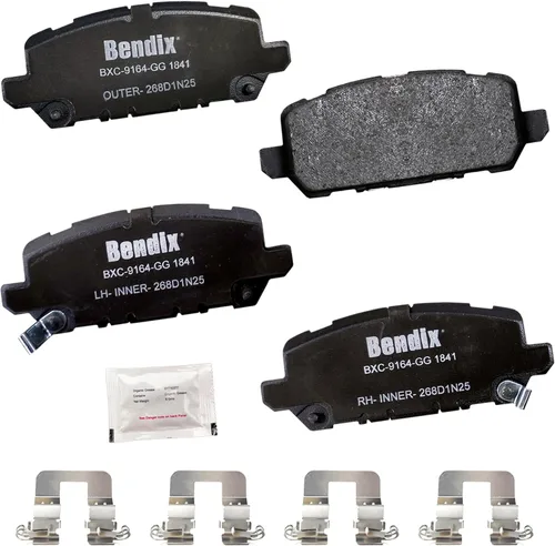 Vista 38 de Pastillas de Freno Traseras Cerámicas Bendix Priority1 CFC1510 para INFINITI QX56 2013-2011, QX80 2024-2014, Nissan Armada 2023-2017