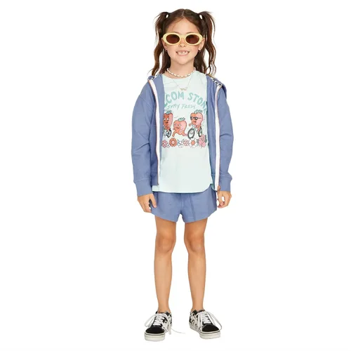 Vista 4 de Volcom Lil Zip Fleece para niña (niños pequeñosniños grandes)