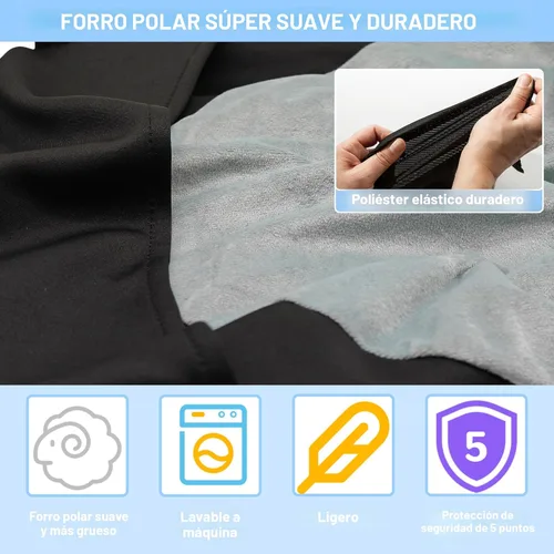 Vista 7 de Cama de avión para bebé, artículos esenciales de viaje para bebés para volar, elementos imprescindibles del extensor de asiento de avión para niños