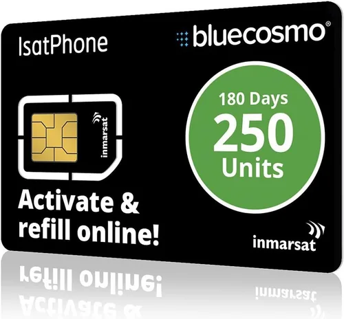 Vista 7 de BlueCosmo Tarjeta SIM IsatPhone - Servicio global de telefonía satelital - Inmarsat IsatPhone Pro & IsatPhone 2 - Sin tarifas de activación