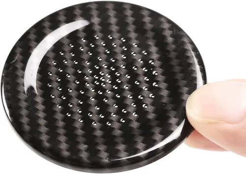 Vista 9 de YIWANG ABS cubierta del micrófono del techo del coche decoración pegatinas para Land Rover Defender 110 2020-2022 Auto Accesorios (fibra de carbono)