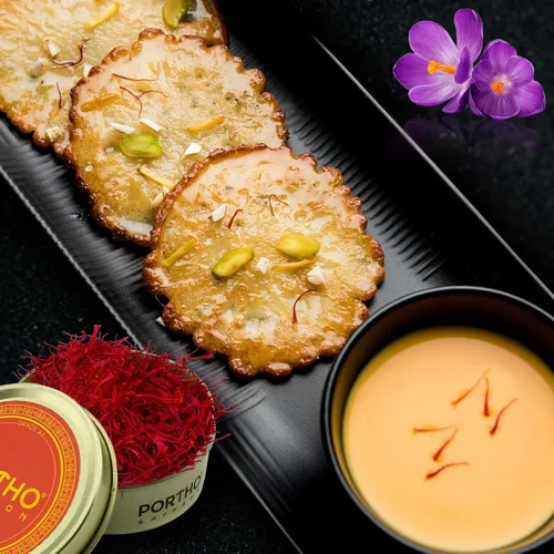 Vista 6 de PORTHO Azafrán, hilo superior de azafrán de Cachemira Super Negin de grado premium para paella, postres, risotto, té con leche dorada y todos