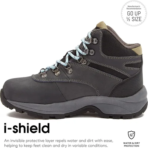Vista 3 de HI-TEC Altitude VI I WP - Botas de senderismo impermeables de cuero para mujer zapatos de sendero y mochilero