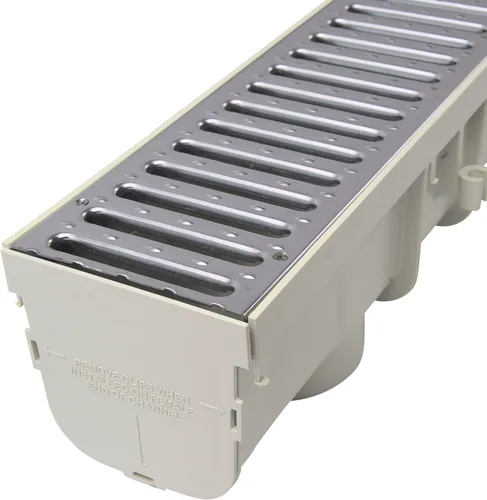 Vista 8 de NDS 864GMTL kit para canal de drenaje de 5" con rejilla de metal