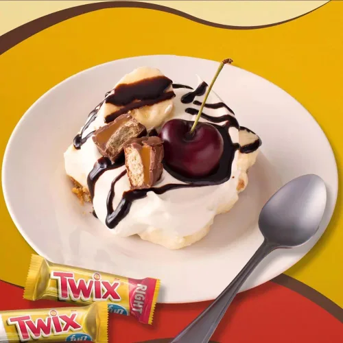 Vista 7 de Yummy Chew Twix Barras de caramelo de chocolate, barras de caramelo Twix de tamaño divertido, barras de chocolate Twix envueltas individualmente
