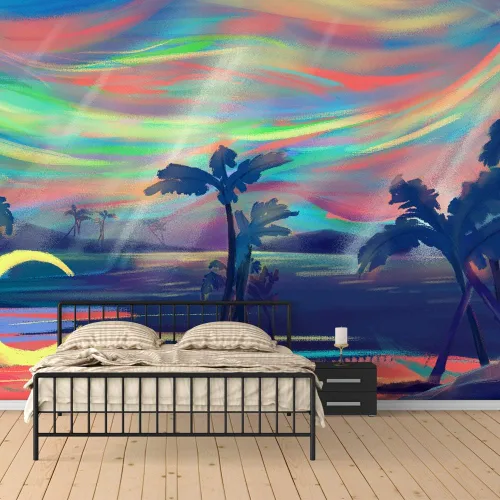 Vista 10 de SIGNFORD Wall Mural Dream World Removable Wallpaper Wall Sticker for Bedroom Living Room - 66x96 inches