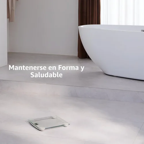 Vista 8 de Báscula digital de baño para peso corporal, báscula de pesaje de precisión para pérdida de peso, medidas de alta precisión, 330 libras, tecnología