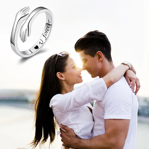 Vista 5 de BEILIN - Anillo de plata de ley 925, ajustable, inspirador, con personalidad, regalo para adolescentes, niñas y mujeres