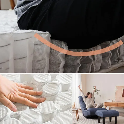 Vista 6 de Sofá individual de piso Silla reclinable Sofá perezoso Tatami Balcón Silla reclinable Sofá de ocio ajustable