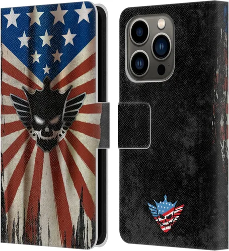 Vista 10 de Head Case Designs Officially Licensed WWE American Nightmare Flag Cody Rhodes Leather Wallet Case Compatible with Apple iPhone 7 Plus/iPhone 8 Plus