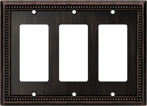 Vista 23 de Henne Bery Sunken Pearls Placa de Pared Decorativa de Servicio Pesado Placa de Interruptor Cubierta de Tomacorriente