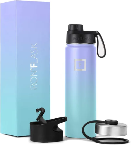 Vista 77 de IRON °FLASK Frasco de hidratación para acampar y senderismo con boquilla, botella de agua deportiva de acero inoxidable con aislamiento de boca