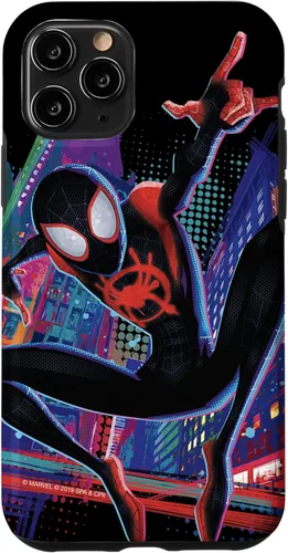 Vista 29 de Marvel Spider-Man Into The Spider-Verse Miles Morales City - Carcasa para iPhone 17