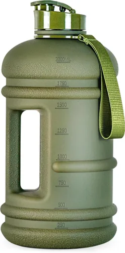 Vista 9 de TOOFEEL Botellas de agua de 2 litros – Botella de agua de medio galón sin BPA – Ideal para gimnasio, jarra de agua grande, botella deportiva