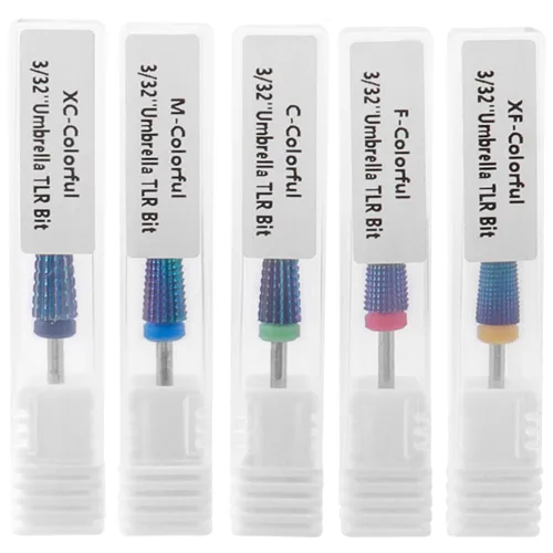 Vista 6 de Juego de 5 brocas de uñas para uñas acrílicas, multifuncional, acero de tungsteno 5 en 1, herramienta de manicura para pulir uñas
