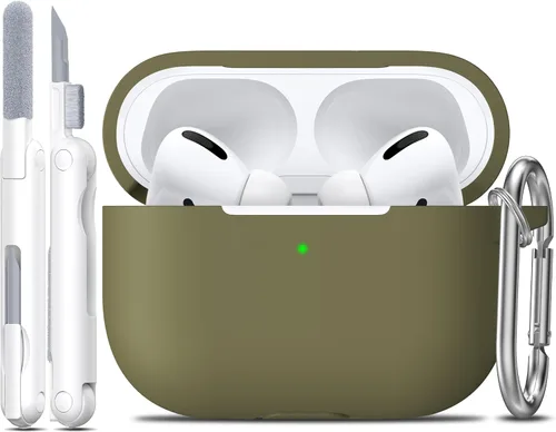 Vista 78 de Funda para AirPods con llavero, protección completa, de silicona, accesorios para AirPods, funda para chicas con estuche de carga inalámbrico