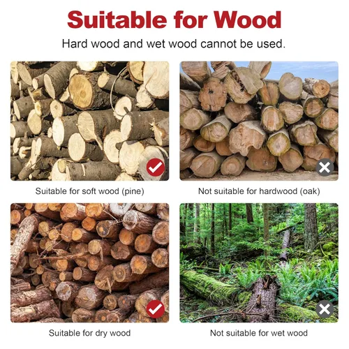 Vista 5 de Juego de brocas divisoras de madera - 3 mangos de perforación, broca divisora de troncos con conos de 32 mm para uso pesado desmontable, juego