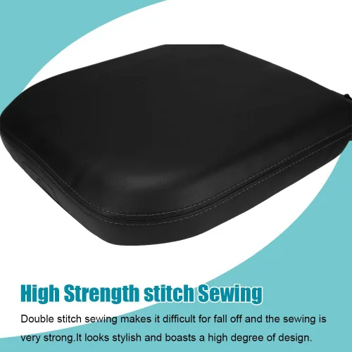 Vista 4 de LEXLEY Funda protectora de cuero para reposabrazos de consola central para Chevy Silverado y GMC Sierra 2500HD 3500HD 2024 2025, Silverado y Sierra