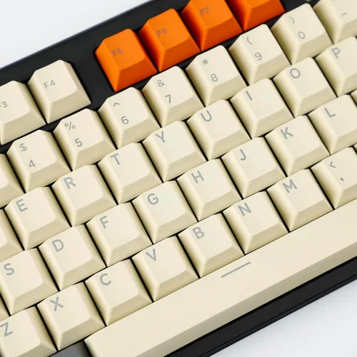 Vista 9 de Carbon Miami PBT - Teclas retroiluminadas ANSI de perfil de cereza de doble disparo para teclado mecánico MX Melody 96 KBD75 68 61 87 104 Keychron