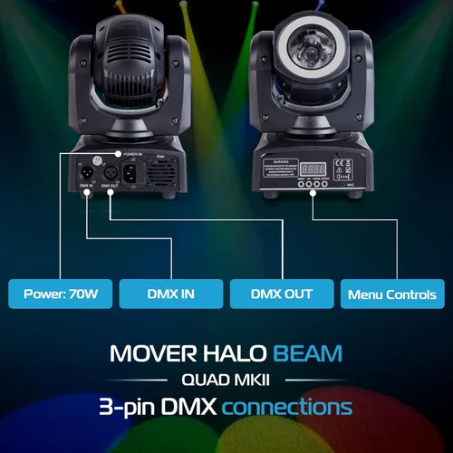 Vista 7 de ColorKey Mover Halo Beam Quad MKII (CKU-5038)