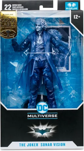 Vista 8 de McFarlane Toys Batman The Dark Knight Trilogy The Joker Sonar Vision Gold Label SDCC 2023 Figura exclusiva