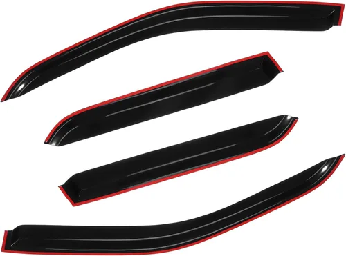 Vista 2 de ECCPP Ventvisor - Deflector de ventana lateral, 4 piezas con cinta en el exterior, estilo de montaje exterior, protección contra la lluvia