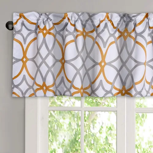 Vista 9 de H.VERSAILTEX Cenefas de cortina opacas para cocina/baño - Cenefas de ventana con aislamiento térmico para sala de estar/dormitorio con bolsillo