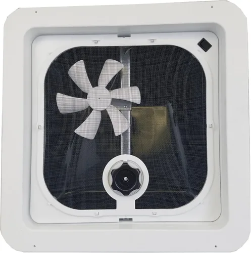 Vista 2 de Ventilación RV de techo con masilla y tornillos y ventilador de 12 voltios