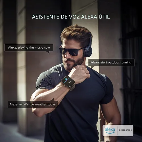 Vista 4 de [Usado] SKG Reloj inteligente para hombres y mujeres, Android iPhone con Alexa incorporado y llamada Bluetooth (respuesta/hacer llamadas) rastreador