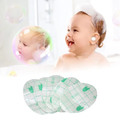 6 orejas infantiles, 60 hojas para bebé, corrector de orejas para bebé recién nacido, protector de oídos desechable para natación, baño, surf,