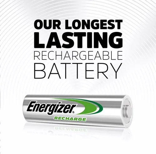 Vista 7 de Energizer Baterías AA recargables, recarga de energía más doble A batería precargada y recargable AA o AAA, incluye 8 pilas AA precargadas