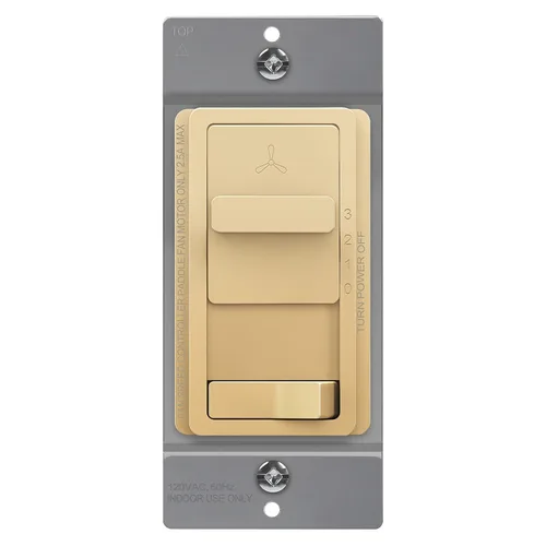Vista 8 de TOPGREENER Kalide - Interruptor de atenuación combinado con control de ventilador de 3 velocidades, interruptor combinado de luz y ventilador, un