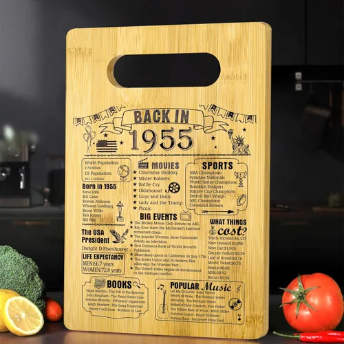 Vista 14 de Regalos de cumpleaños 90 para mujeres u hombres, tabla de cortar en 1935, decoraciones de cumpleaños de 90 años, regalos de cumpleaños