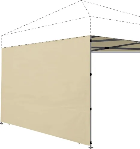 Vista 21 de Joramoy Paredes laterales de tienda de campaña para toldo desplegable de 8 x 8, pared solar instantánea con capa impermeable y de protección UV