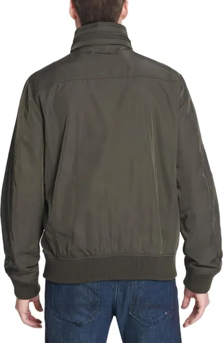 Vista 3 de Tommy Hilfiger Chaqueta Bomber de Rendimiento Resistente al Agua para Hombre (Estándar y Tallas Grandes)