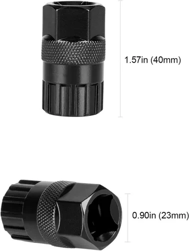 Vista 5 de QKURT Kit de herramientas de látigo de cadena, herramienta de extracción de casete de bicicleta+llave auxiliar+herramienta de bloqueo de casete