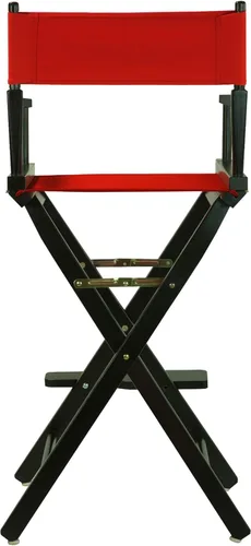 Vista 400 de Casual Home - Silla de director de 24.0 in, marco negro, con lona azul marino, altura de mostrador