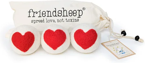Vista 19 de Friendsheep Bolas secadoras de lana, alternativa orgánica reutilizable para suavizantes de telas para lavandería, hechas a mano, comercio justo