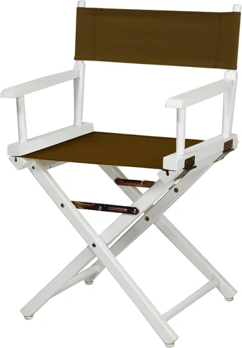 Vista 40 de Casual Home - Silla de director de 18 in, marco negro, lona negra, altura clásica