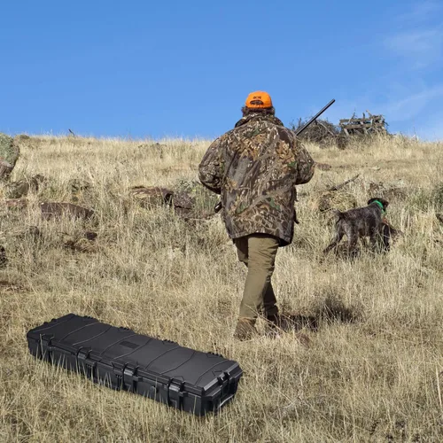 Vista 9 de AW 40"/53" Rifle Gun Case Hard Long Gun Case Portable Gun Cases For Rifles Waterproof Impact Resistance Explosion Resistance with TSA Padlock Valve