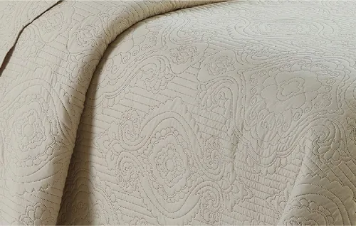 Vista 2 de Home Collection - Juego de cubrecama de lujo holgada repujada liviana de color liso